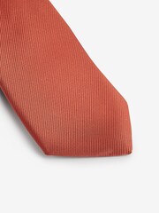Orange Slim Twill Tie - Image 2 of 3