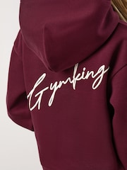 Gym King Red Script Relaxed Fit Hoodie - Image 4 of 4