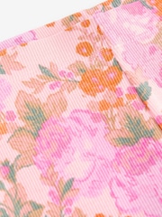Pink Vintage Floral Rib Jersey Leggings (3mths-7yrs) - Image 6 of 6