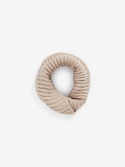 Neutral Knitted Snood and Hat Set (1-16yrs) - Image 3 of 4