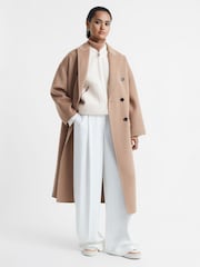 Reiss Cream Immy Relaxed Blindseam Bomber Jacket - Image 4 of 7
