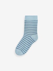 Bear Stripe Cosy Terry Cotton Rich Socks 5 Pack - Image 3 of 6