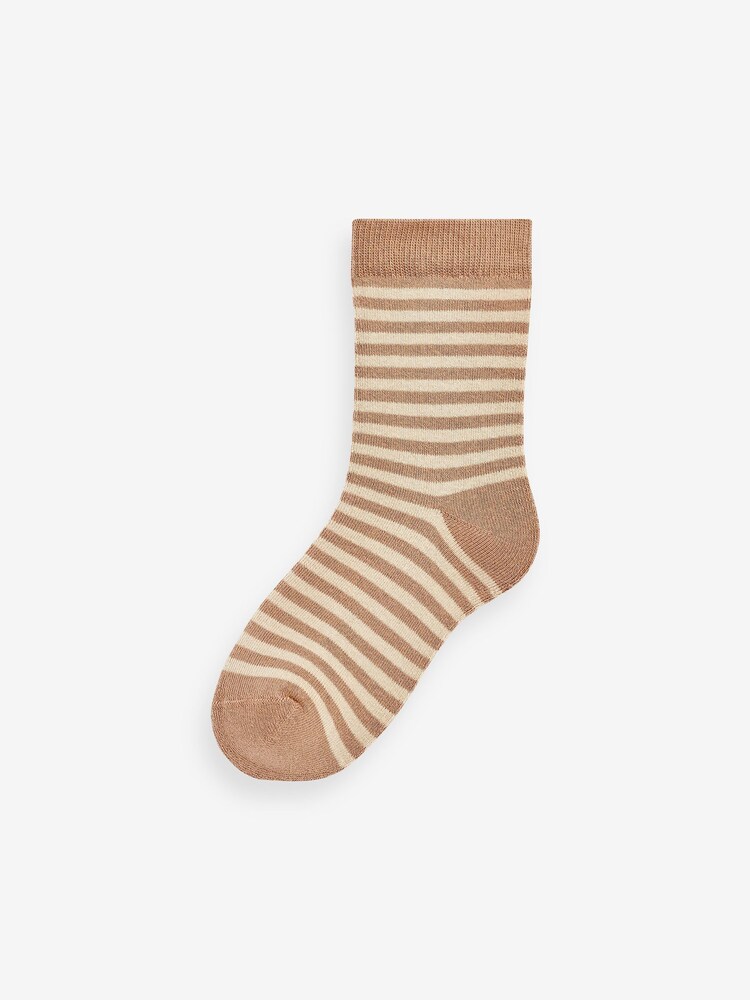 Bear Stripe Cosy Terry Cotton Rich Socks 5 Pack - Image 5 of 6
