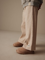 Ecru Ribbed Wide Leg Trousers (3mths-7yrs) - Image 4 of 8