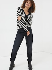 FatFace Black Ludlow Boyfriend Jeans - Image 1 of 6