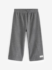 Charcoal Grey Ribbed Wide Leg Trousers (3mths-7yrs) - Image 5 of 7