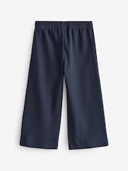 Navy Ribbed Wide Leg Trousers (3mths-7yrs) - Image 4 of 5