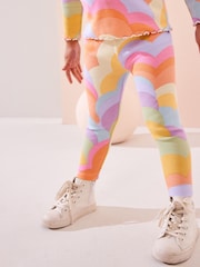 Rainbow Rib Jersey Leggings (3mths-7yrs) - Image 4 of 7