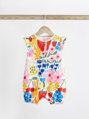 Blue/ Yellow Character Baby Rompers 3 Pack - Image 5 of 10