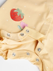 Blue/ Yellow Character Baby Rompers 3 Pack - Image 9 of 10