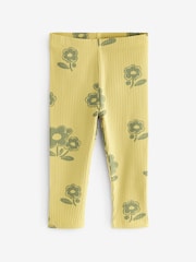 Green Flower Leggings (3mths-7yrs) - Image 4 of 6
