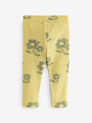 Green Flower Leggings (3mths-7yrs) - Image 5 of 6