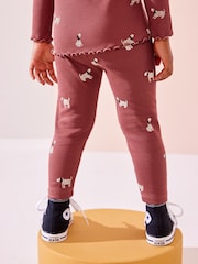 Rot, Hund - Gerippte Jerseyleggings (3 Monate bis 7 Jahre) - Bild 3 von 8