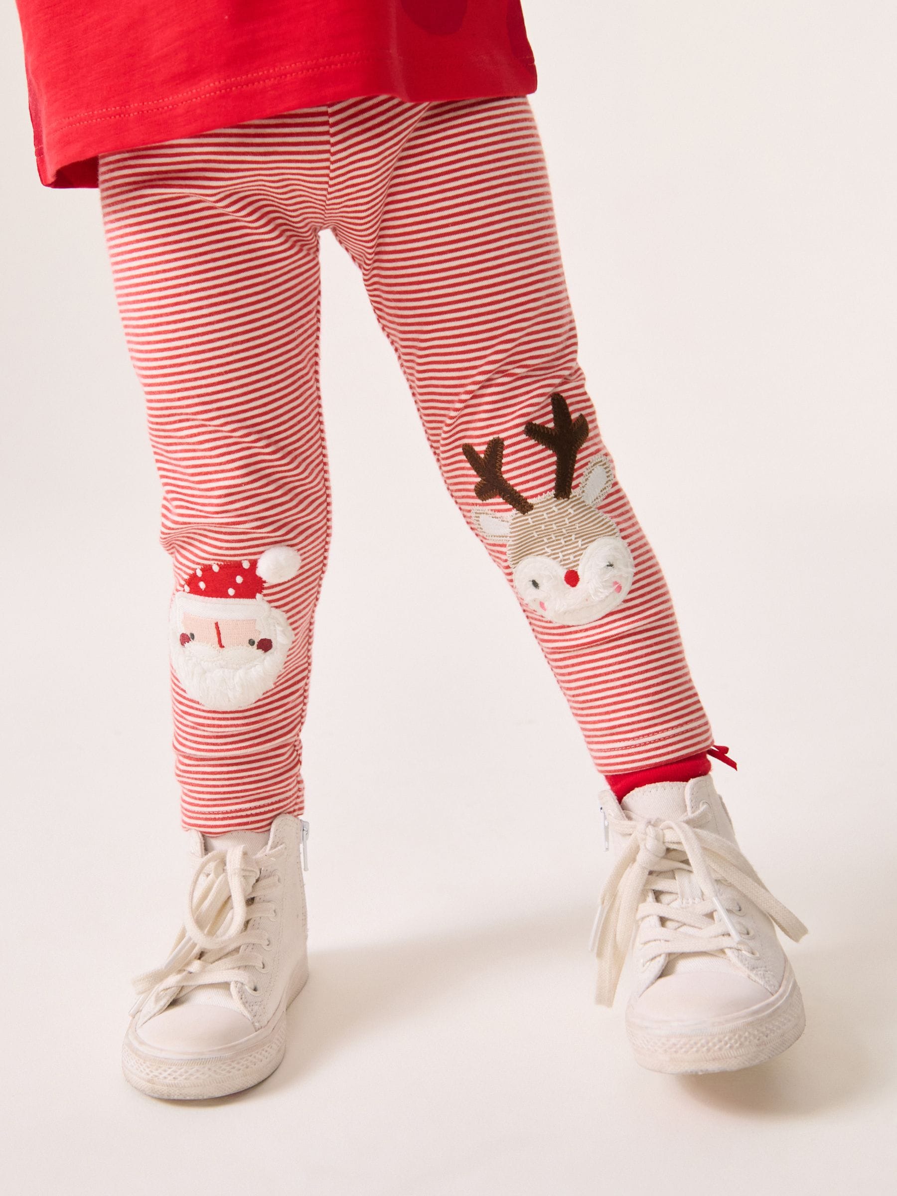 Kaufe Sie Rot Streifen Weihnachten Santa Verzierte Leggings 3Monate 7Jahre bei Next Deutschland