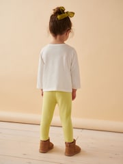 Bright Green Cosy Fleece Lined Leggings (3mths-7yrs) - Image 3 of 7