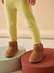 Bright Green Cosy Fleece Lined Leggings (3mths-7yrs) - Image 4 of 7