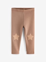 Tan Brown Cosy Fleece Lined Leggings (3mths-7yrs) - Image 1 of 3