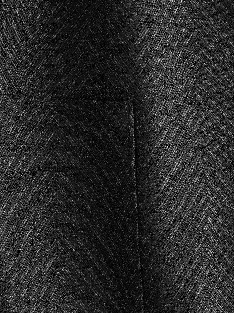 Chevronmuster, grau - Eleganter, strukturierter Blazer in schmaler Passform - Bild 12 von 12