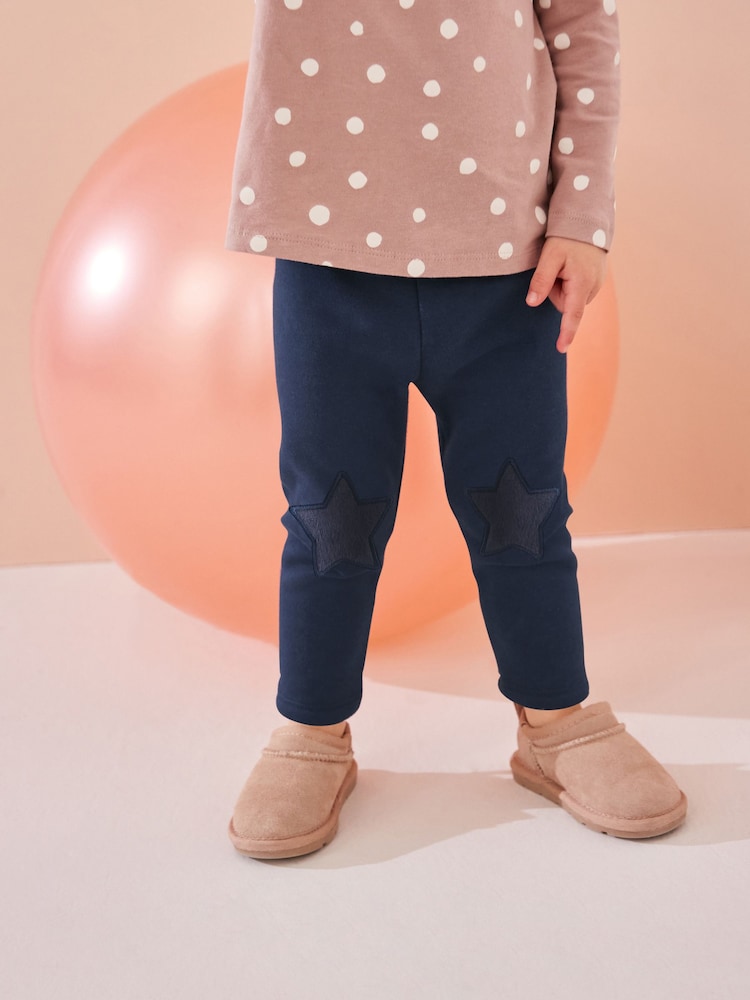 Buy Navy Cosy Fleece Lined Leggings (3mths-7yrs) from the Next UK