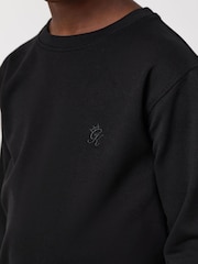 Gym King Black Victory Loopback Crew Sweat Top - Image 4 of 4
