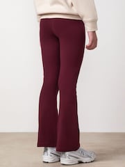 Gym King Red Script Flared Leggings - Image 2 of 4