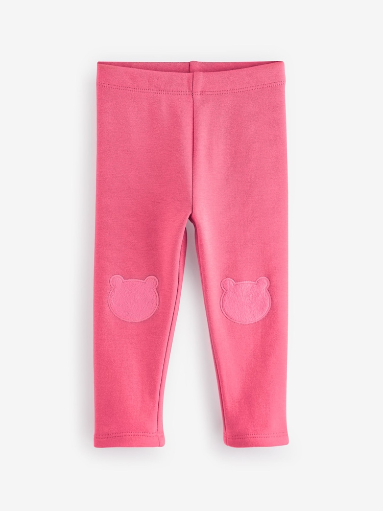 Pink Cosy Fleece Lined Leggings (3mths-7yrs) - Image 1 of 3
