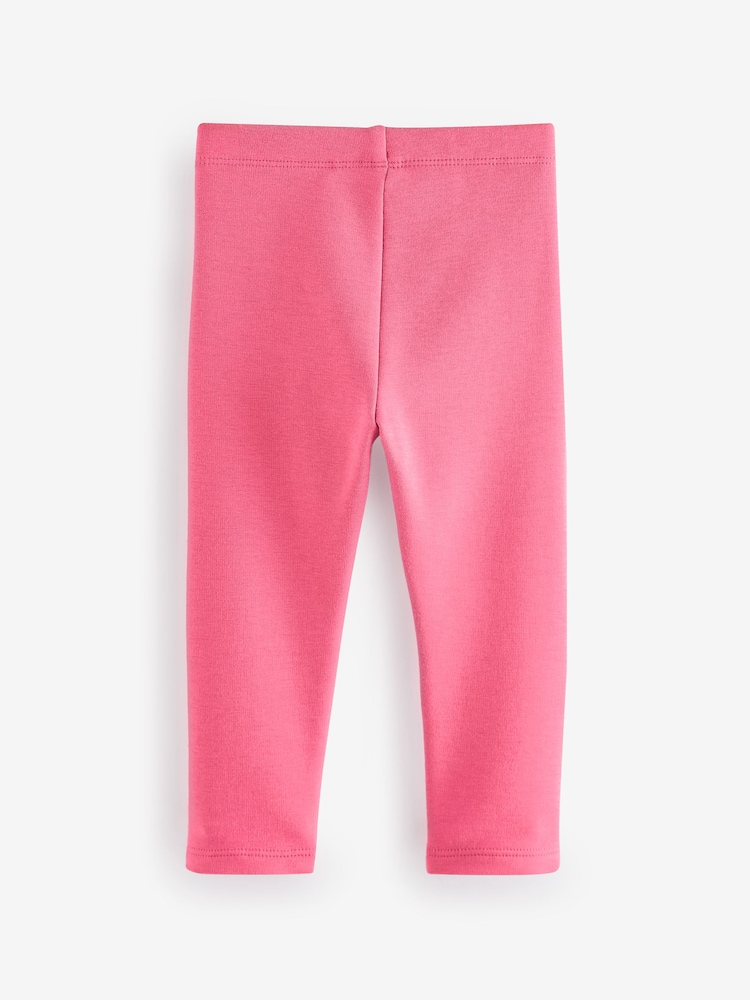 Pink Cosy Fleece Lined Leggings (3mths-7yrs) - Image 2 of 3