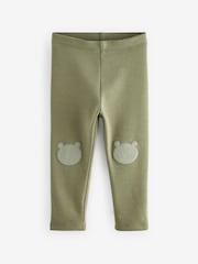 Green Cosy Fleece Lined Leggings (3mths-7yrs) - Image 1 of 3