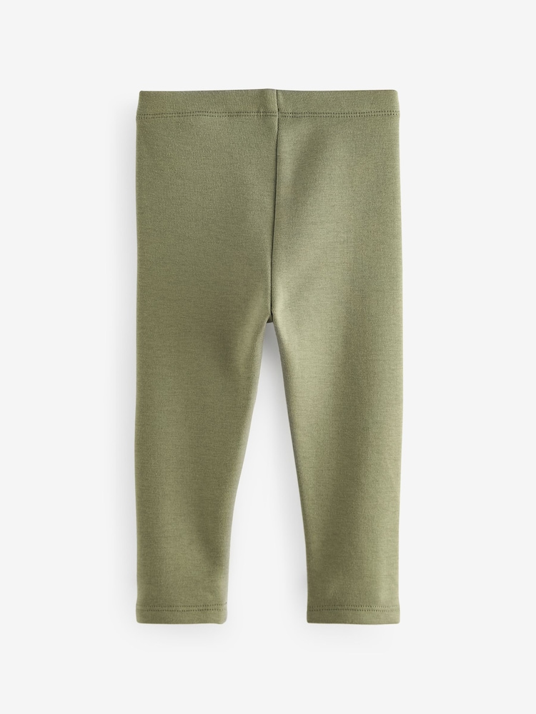 Green Cosy Fleece Lined Leggings (3mths-7yrs) - Image 2 of 3