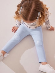 Vaalea Sininen - Mukava fleecevuorattu leggingsit (3kk -7v) - Kuva 3 / 8