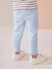 Vaalea Sininen - Mukava fleecevuorattu leggingsit (3kk -7v) - Kuva 4 / 8