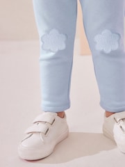Vaalea Sininen - Mukava fleecevuorattu leggingsit (3kk -7v) - Kuva 5 / 8