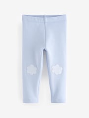 Vaalea Sininen - Mukava fleecevuorattu leggingsit (3kk -7v) - Kuva 6 / 8