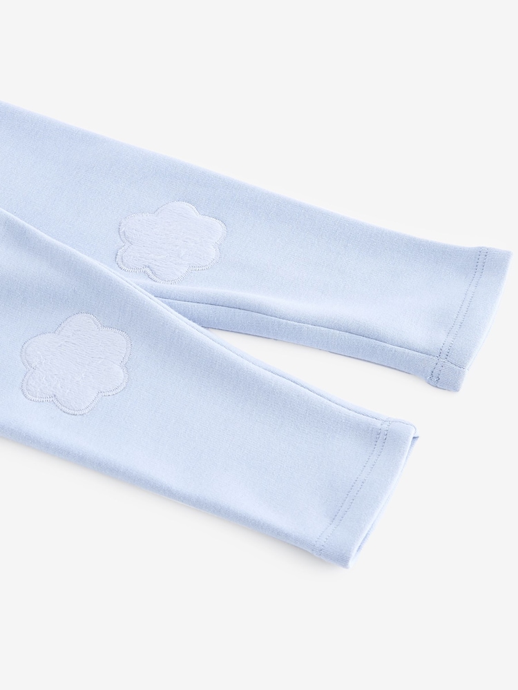 Vaalea Sininen - Mukava fleecevuorattu leggingsit (3kk -7v) - Kuva 8 / 8