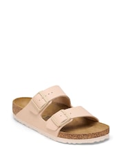 Birkenstock Light Stone Arizona Birko Flor Sandals - Image 2 of 4