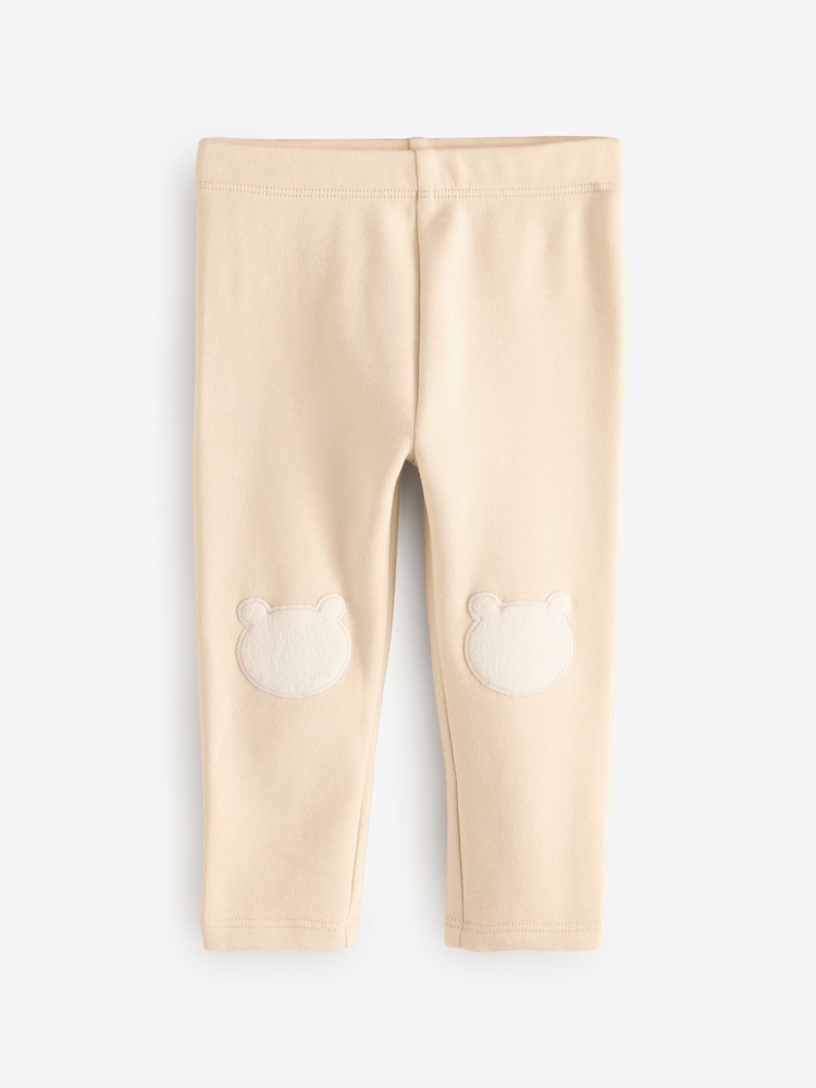 Cream - Kuschelige Leggings mit Fleecefutter (3 Monate bis 7 Jahre) - Image 4 of 8