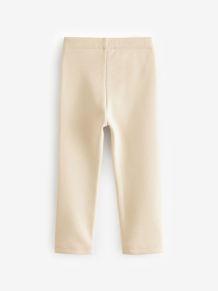 Cream - Kuschelige Leggings mit Fleecefutter (3 Monate bis 7 Jahre) - Image 5 of 8