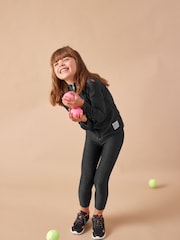Black Marl Sports Zip Through Jacket (3-16yrs) - Image 3 of 9