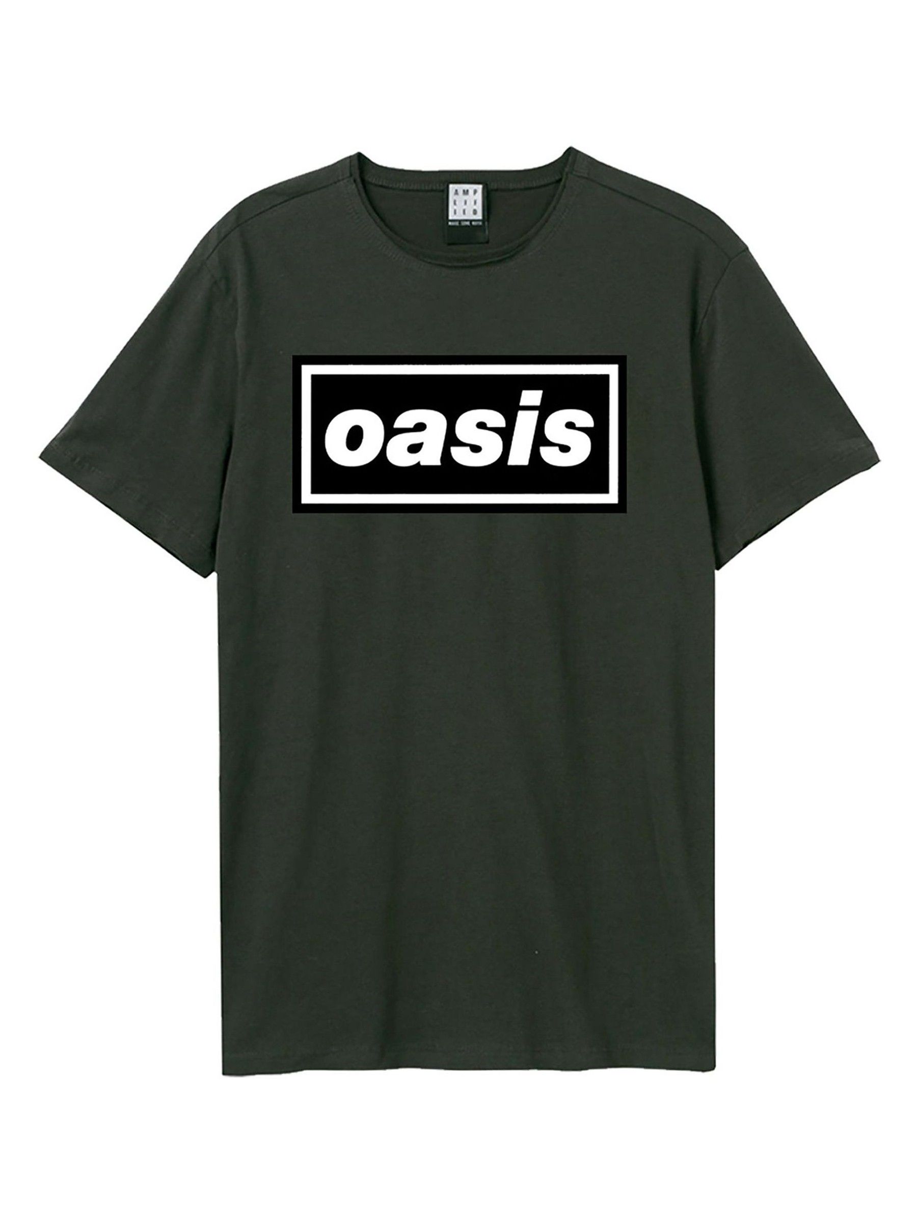 Buy Amplified Grey Oasis Logo 100% Cotton T-Shirt from the