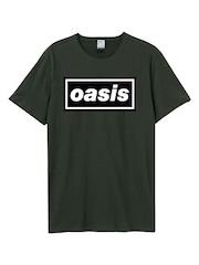 Amplified Grey Oasis Logo 100% Cotton T-Shirt - Image 4 of 4