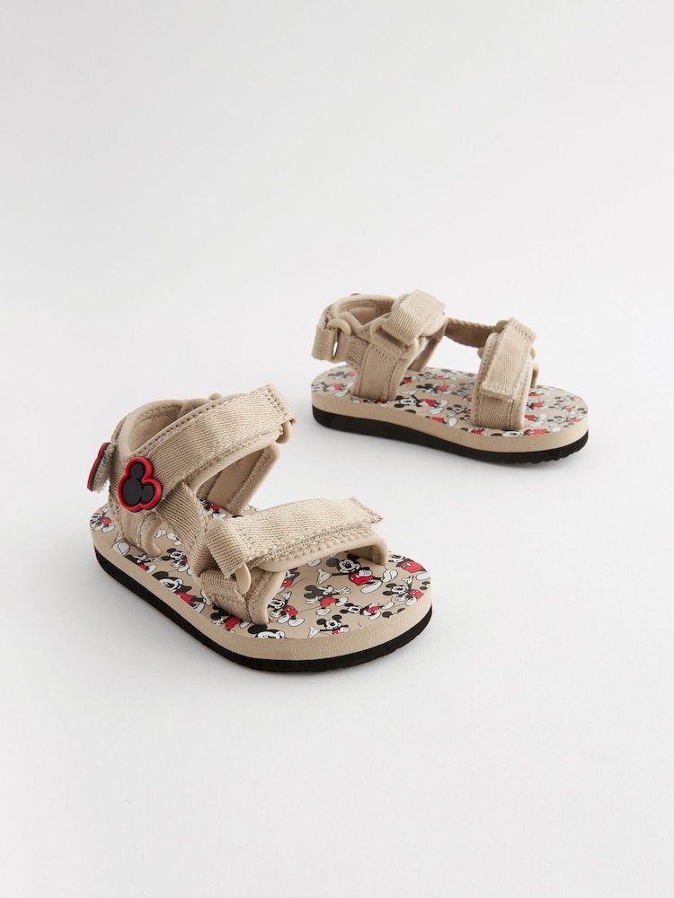 Neutral Mickey Mouse Trekker Sandals - Image 1 of 7