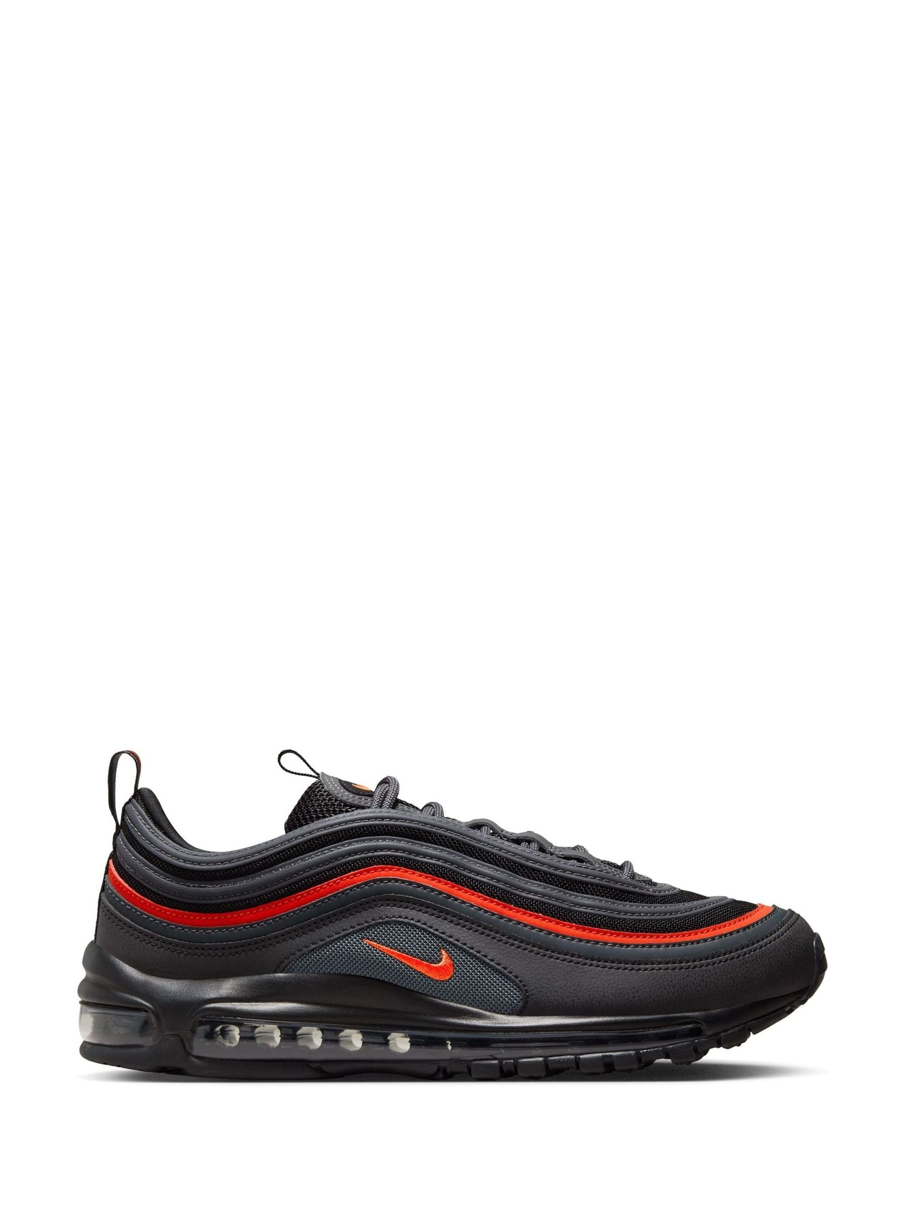 Buy Nike Black Red Air Max 97 Trainers from Next Luxembourg