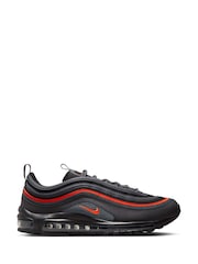 Nike Black/Red Air Max 97 Trainers - Image 1 of 10