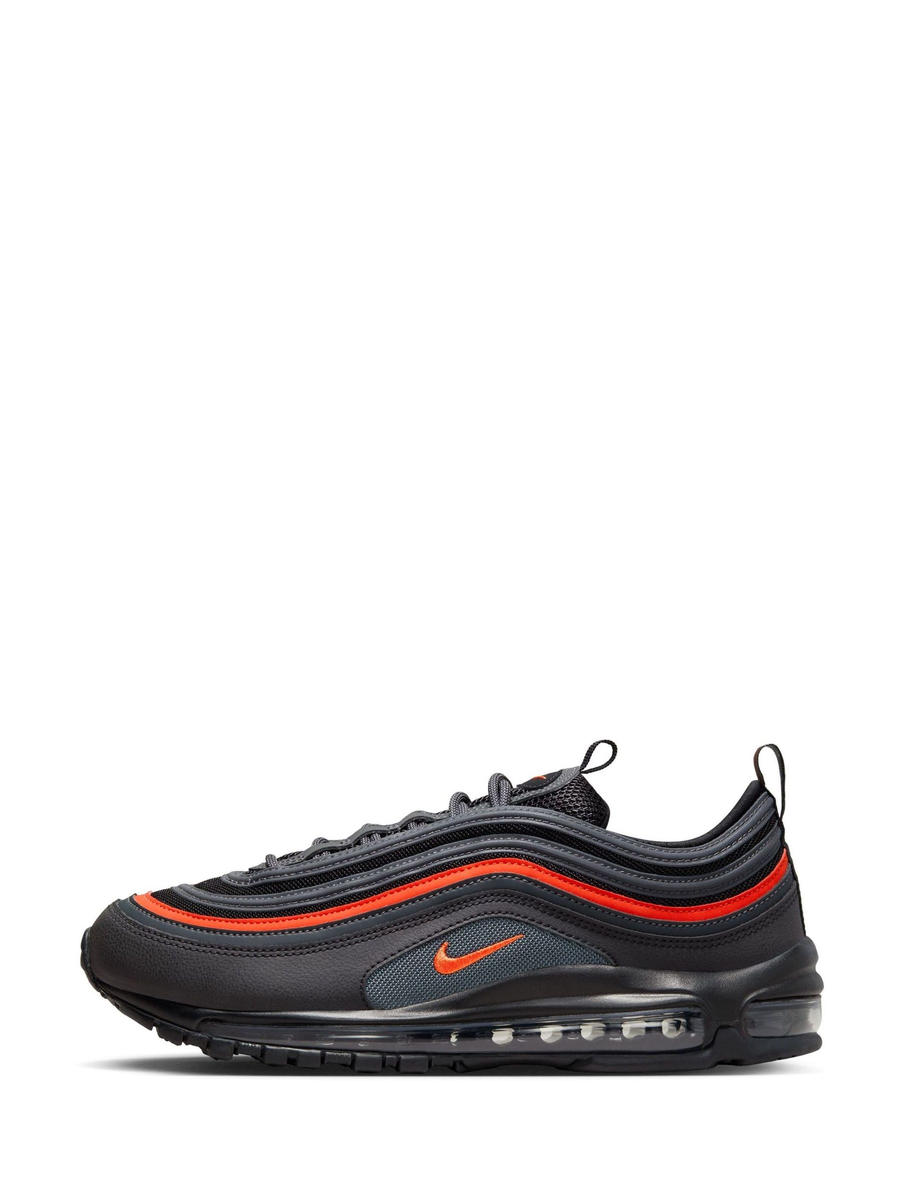 Buy Nike Black Red Air Max 97 Trainers from Next Luxembourg