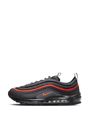 Nike Black/Red Air Max 97 Trainers - Image 2 of 10