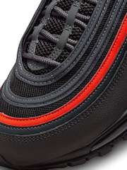 Nike Black/Red Air Max 97 Trainers - Image 9 of 10