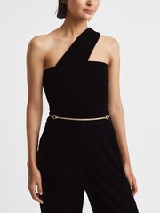 Reiss Gold Isobel Adjustable Snake Chain Belt - Image 1 of 4