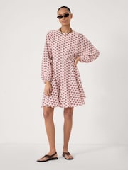 Hush Red Floral Godet Skirt Mini Dress - Image 1 of 5