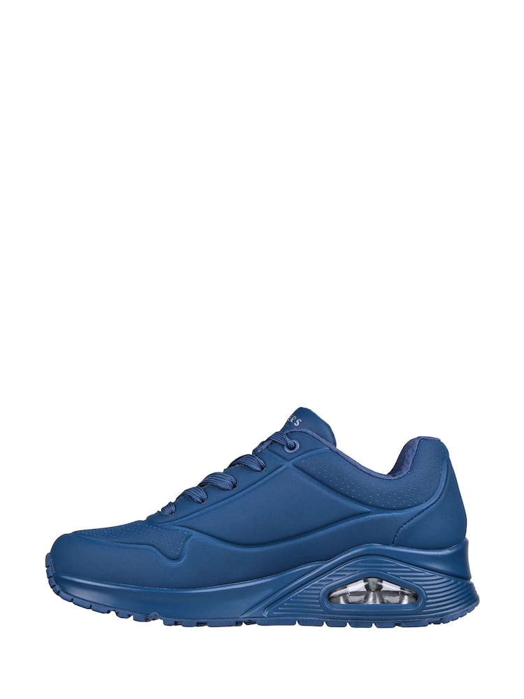 Skechers Dark Blue Womens Standard Fit Uno Trainers - Image 2 of 5