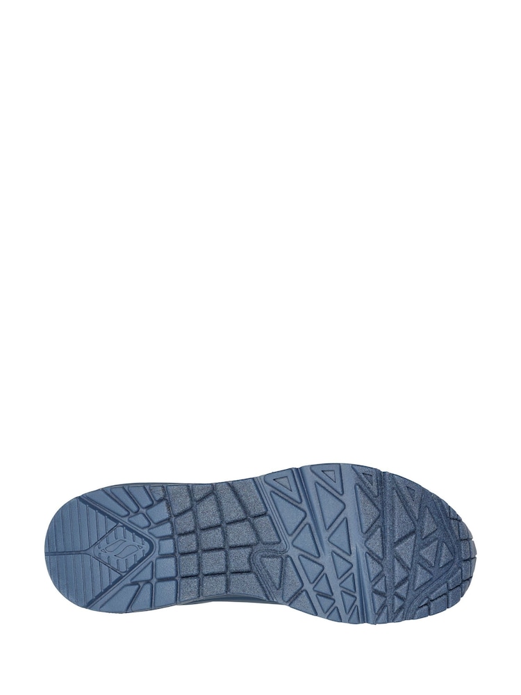 Skechers Dark Blue Womens Standard Fit Uno Trainers - Image 5 of 5